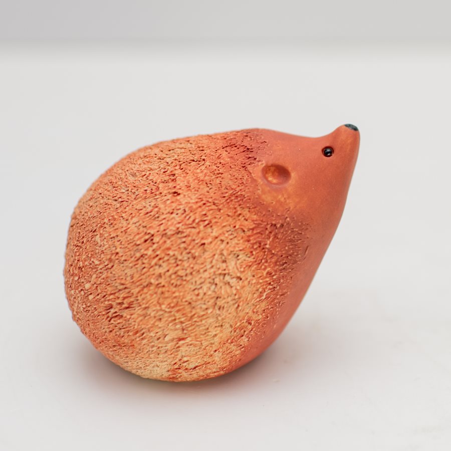 Small Ceramic Hedgehog - Brown - sarahbrabbin