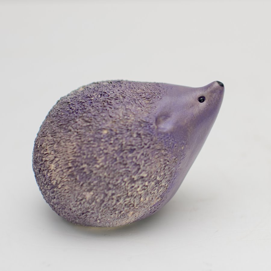 Small Ceramic Hedgehog - Plum - sarahbrabbin