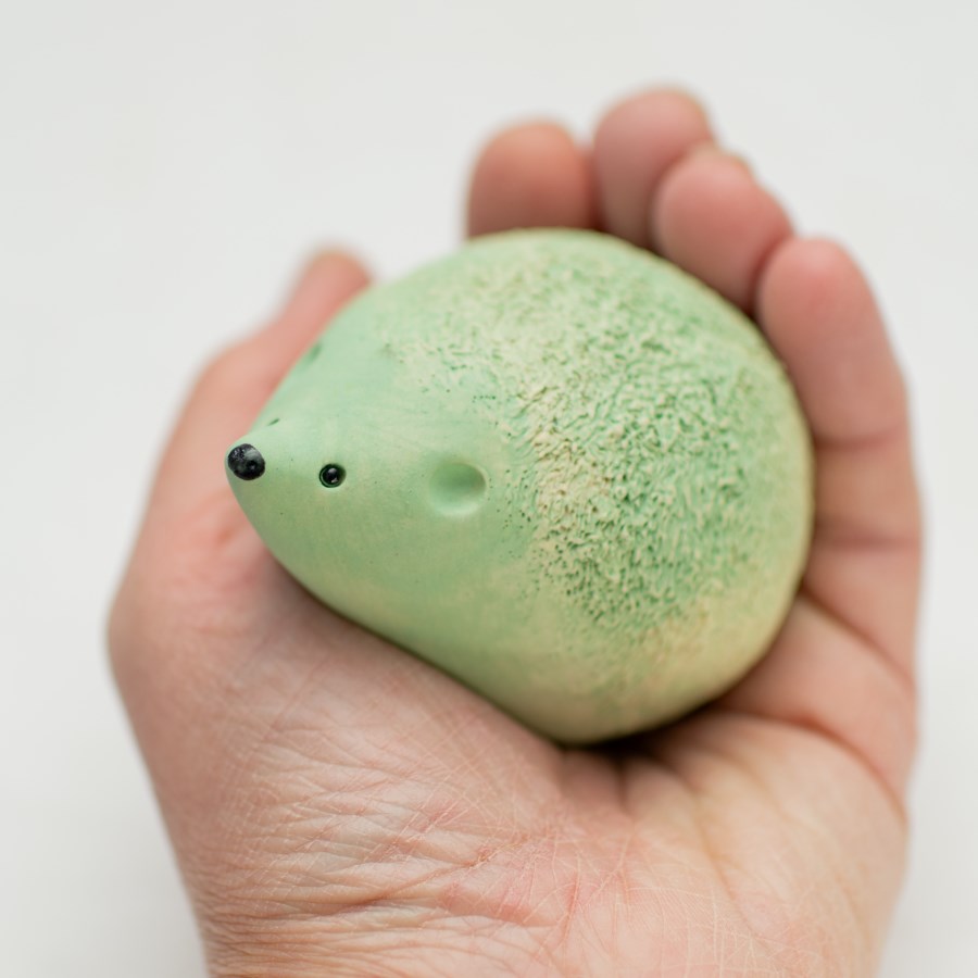 Small Ceramic Hedgehog - Mint - sarahbrabbin