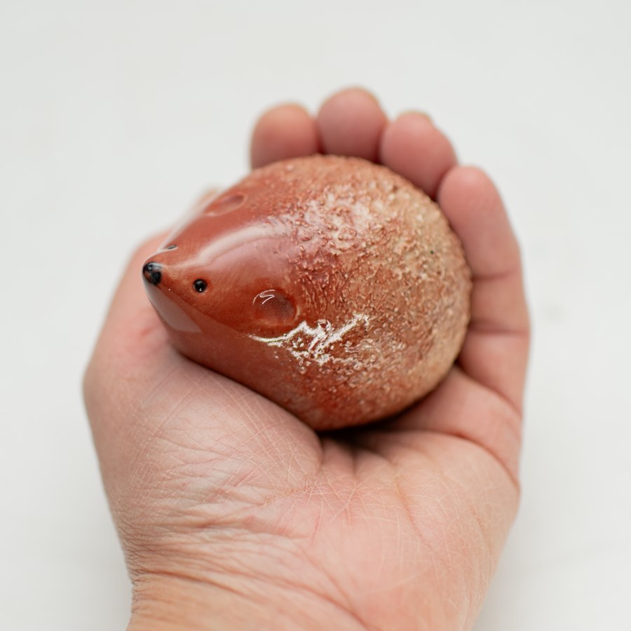 Small Ceramic Hedgehog - glossy - sarahbrabbin