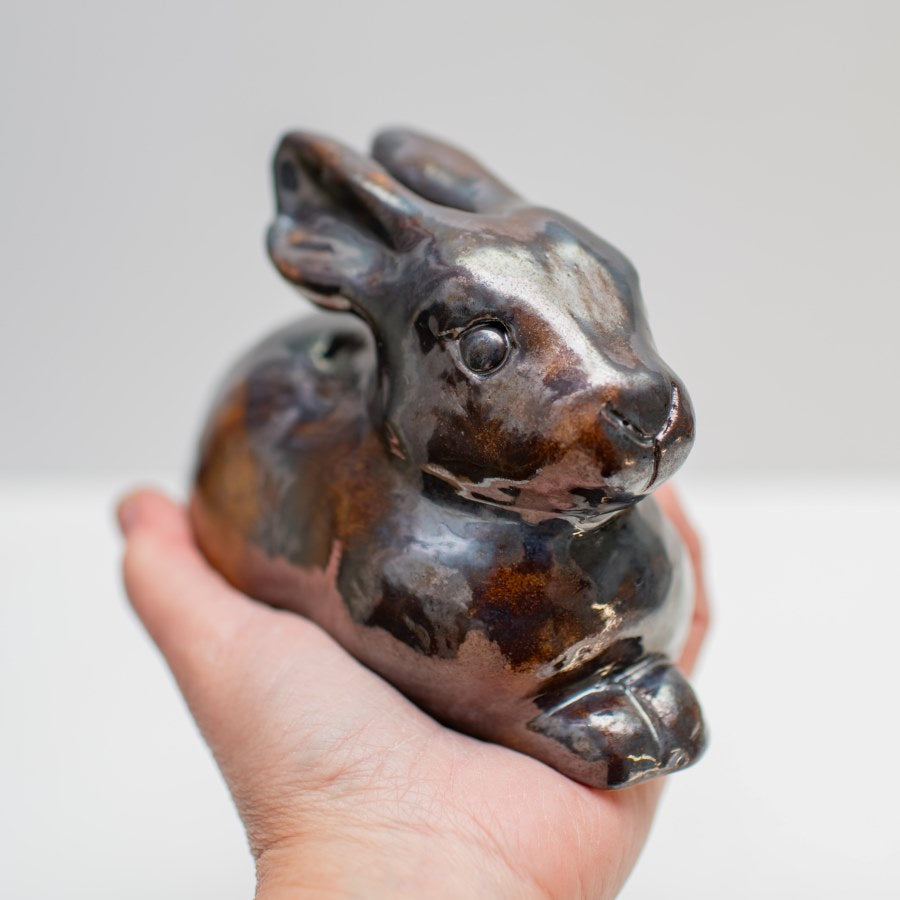 Large Ceramic Leveret Sculpture - sarahbrabbin