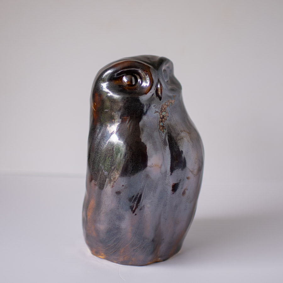 Large Ceramic Little Owl Sculpture - sarahbrabbin