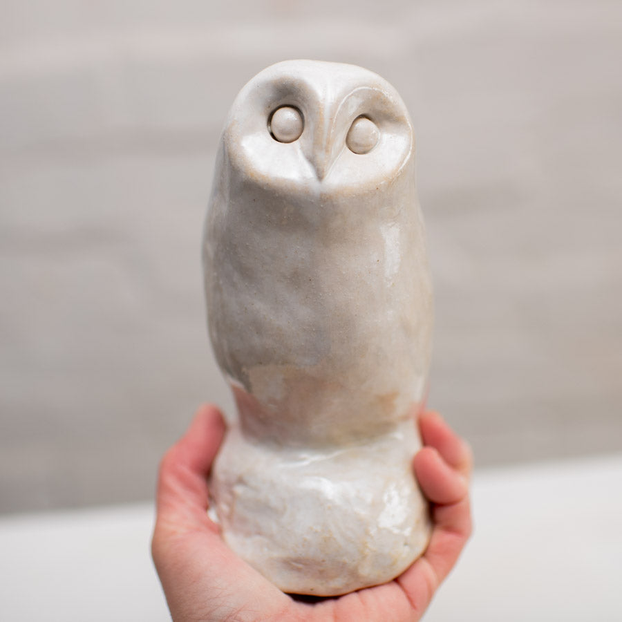 Medium Ceramic Owl Sculpture - sarahbrabbin