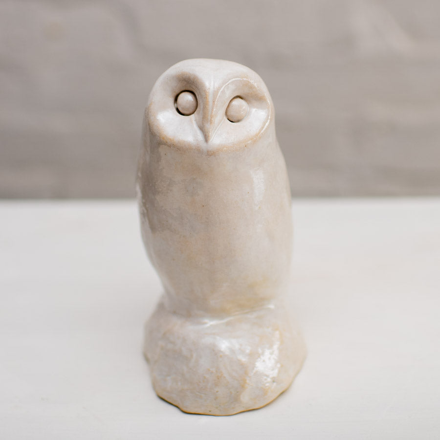 Medium Ceramic Owl Sculpture - sarahbrabbin