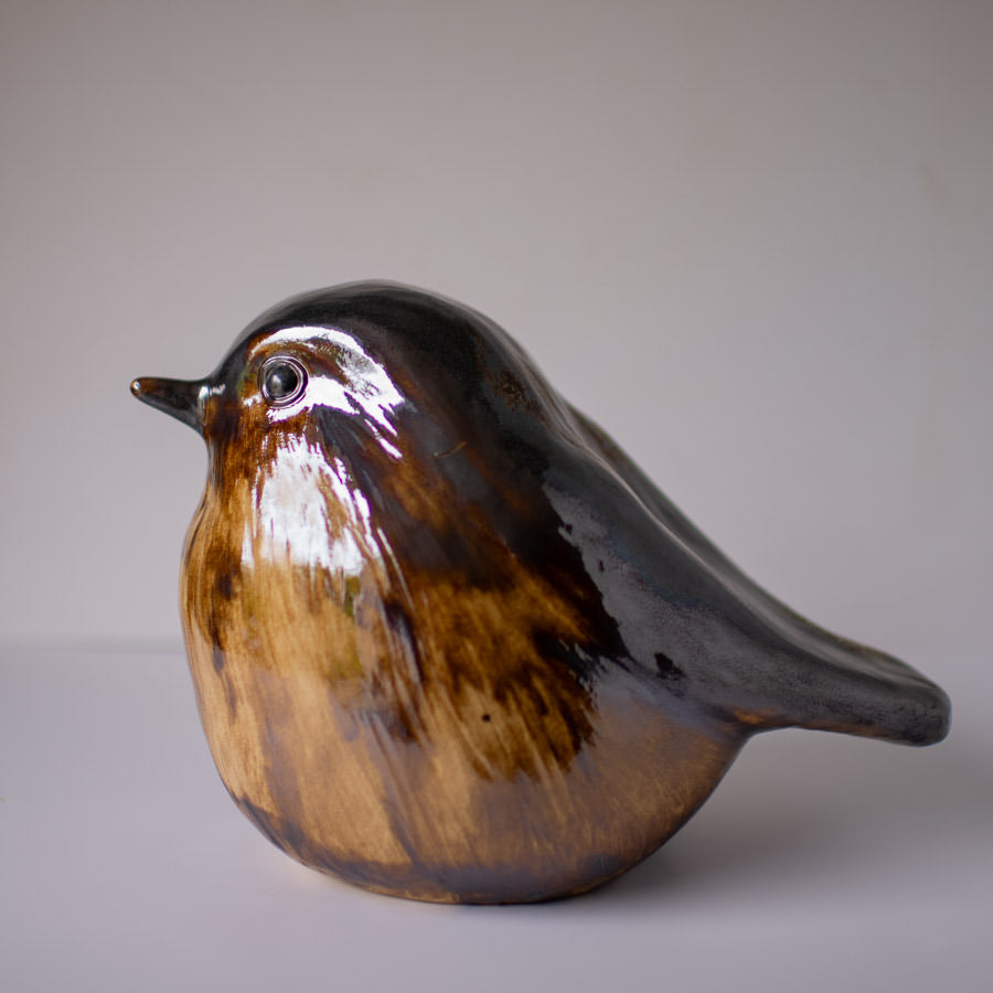 Ceramic robin sculpture - sarahbrabbin