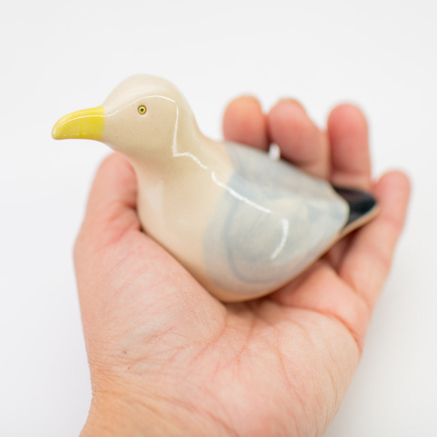 Ceramic Seagull Sculpture - sarahbrabbin