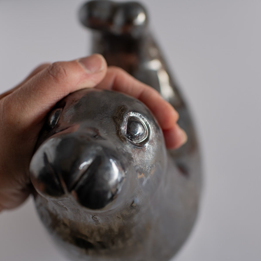 Large Ceramic Seal Sculpture - sarahbrabbin