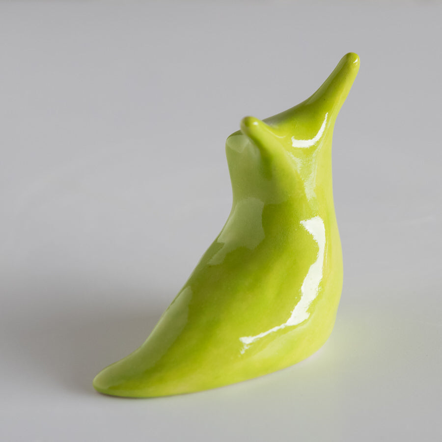Small Ceramic Slug - Lime - sarahbrabbin