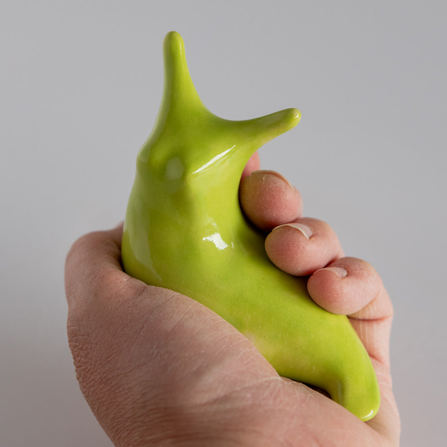 Small Ceramic Slug - Lime - sarahbrabbin