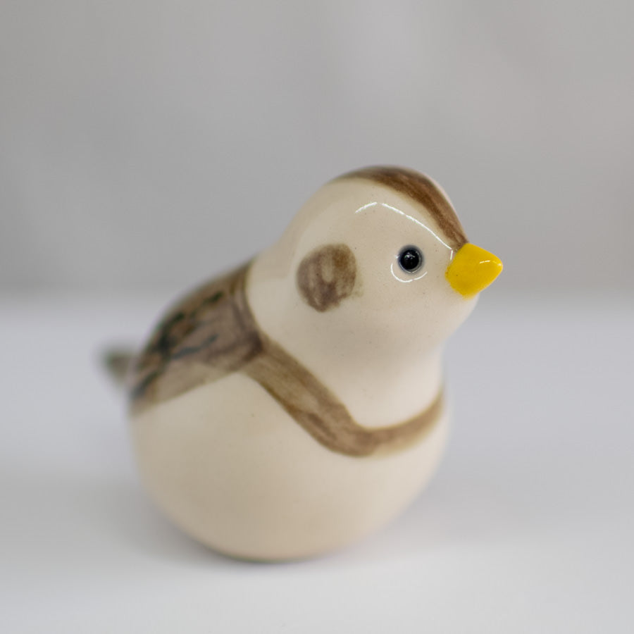Ceramic Snow Bunting - sarahbrabbin