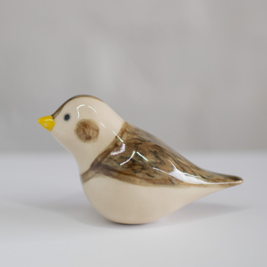 Ceramic Snow Bunting - sarahbrabbin