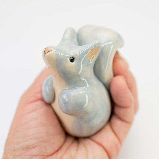 Small Ceramic Grey Squirrel - sarahbrabbin