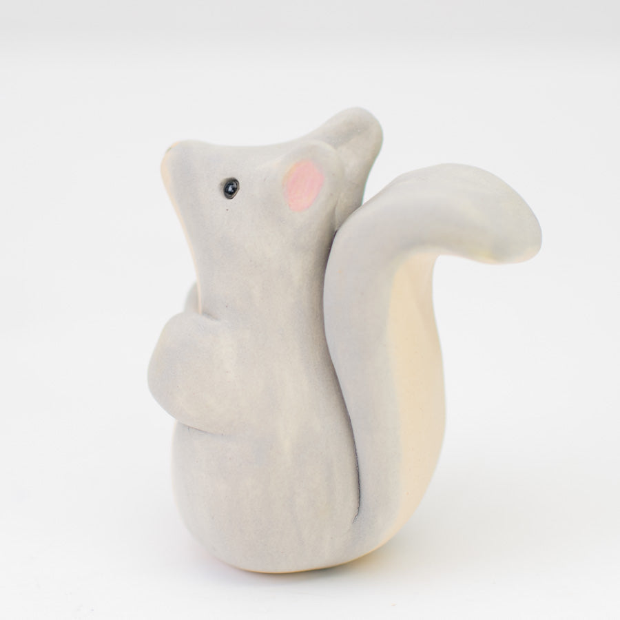 Small Grey Ceramic Squirrel - sarahbrabbin
