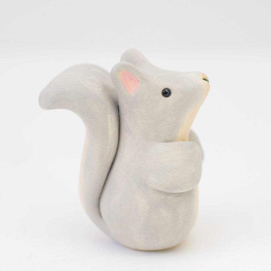 Small Grey Ceramic Squirrel - sarahbrabbin