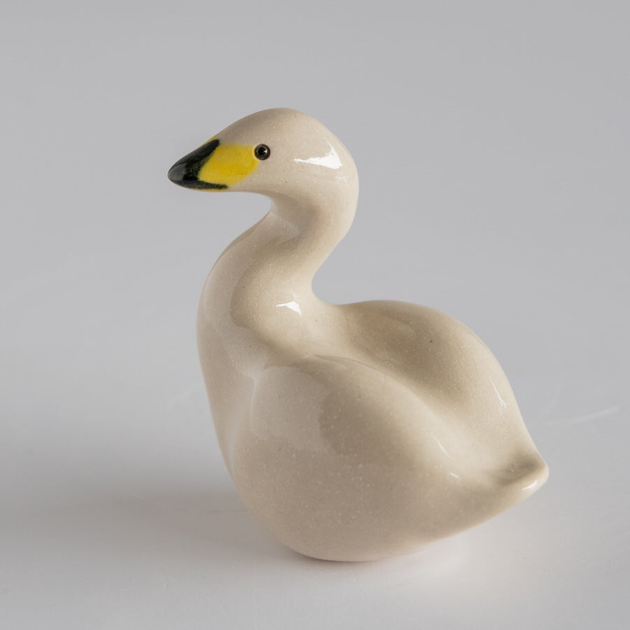 Joyful Ceramic Whooper Swan - sarahbrabbin