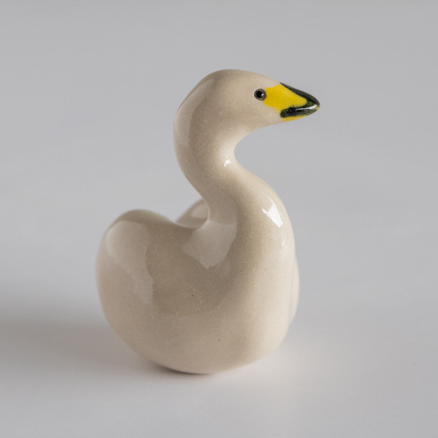 Joyful Ceramic Whooper Swan - sarahbrabbin