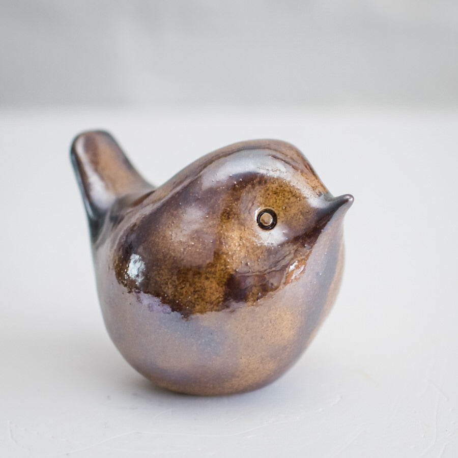 Small Ceramic Wren Sculpture - sarahbrabbin