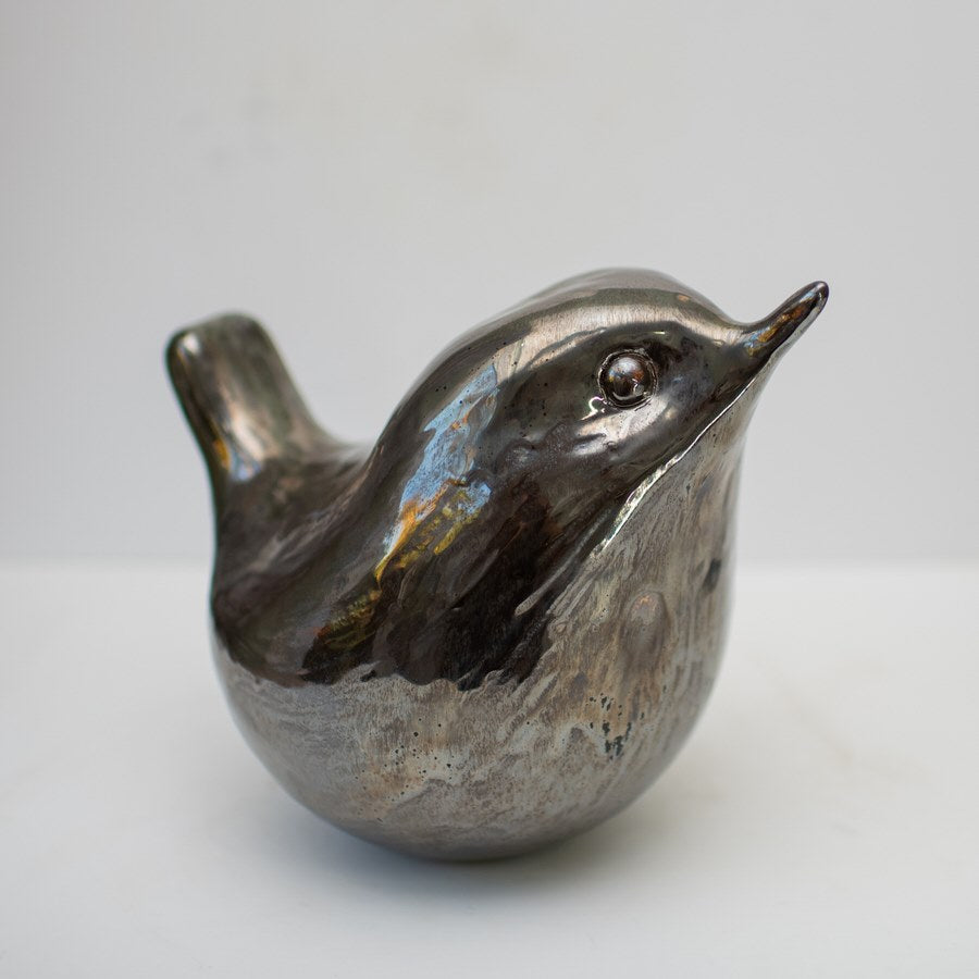 Ceramic wren sculpture - sarahbrabbin