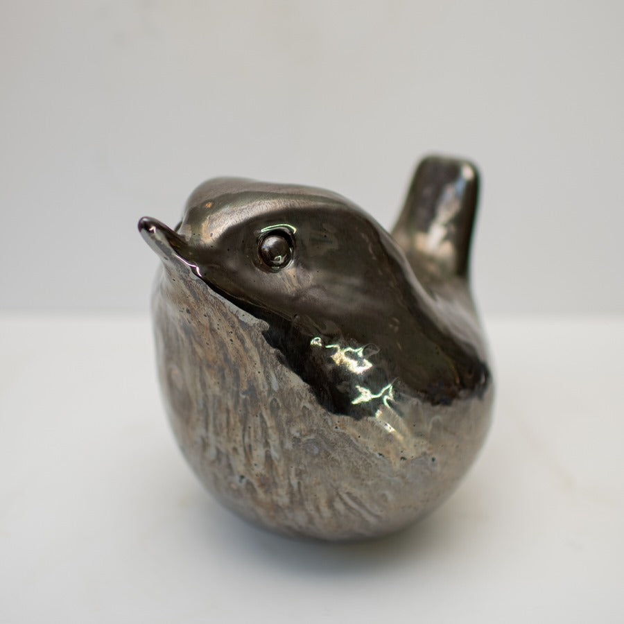Ceramic wren sculpture - sarahbrabbin