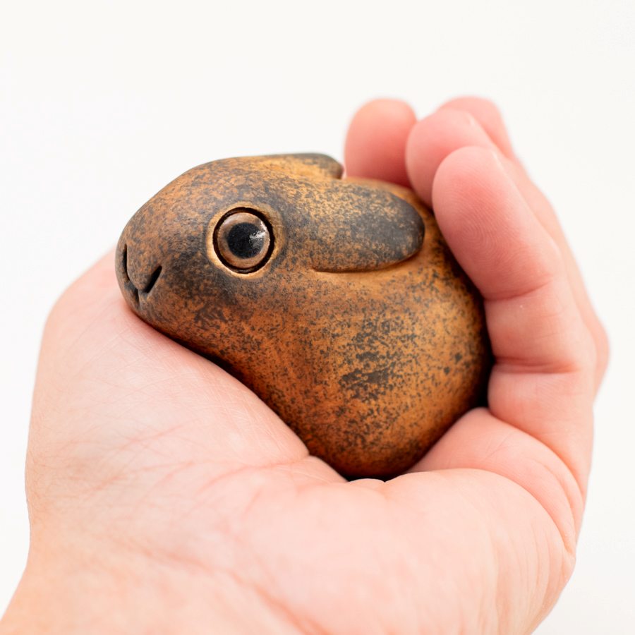 Small ceramic Leveret Sculpture