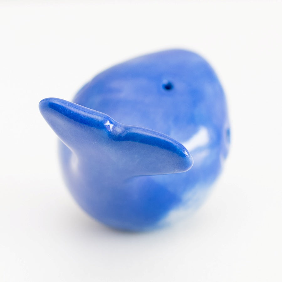 Jaunty Ceramic Whale Sculpture