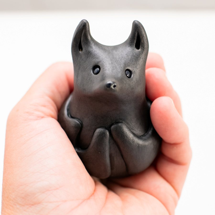 Ceramic Bat Sculpture