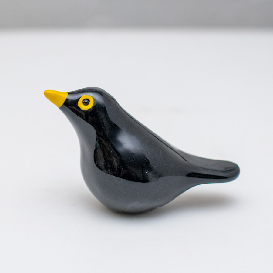 Small Ceramic Blackbird Sculpture - sarahbrabbin