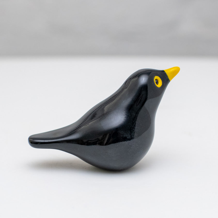 Small Ceramic Blackbird Sculpture - sarahbrabbin