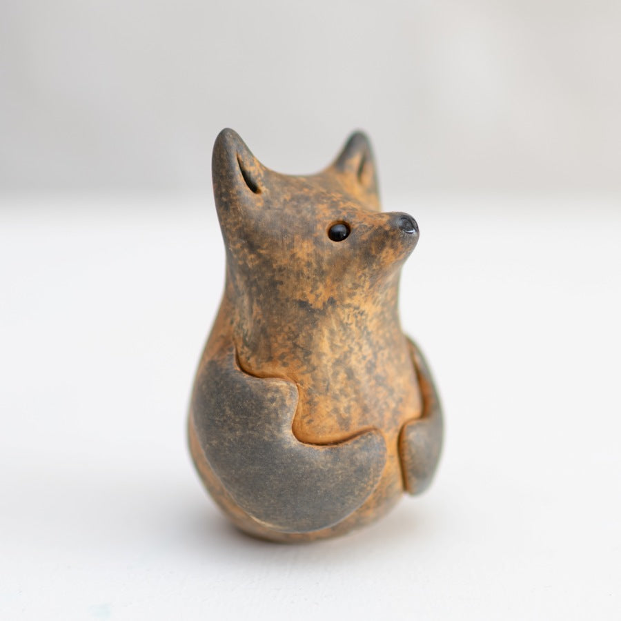 Brown Bat Sculpture