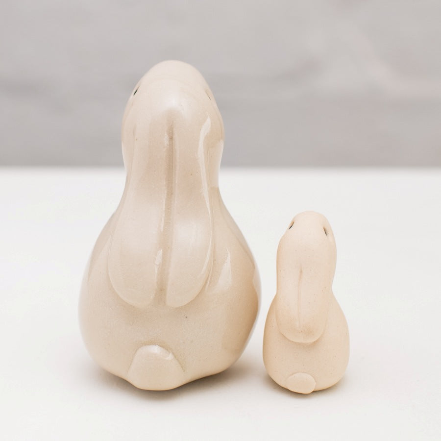 Small Ceramic Bunny & Baby