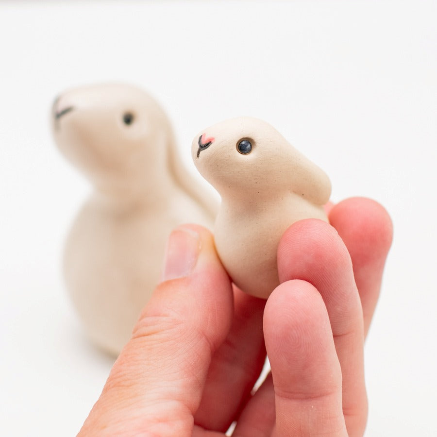 Small Ceramic Bunny & Baby