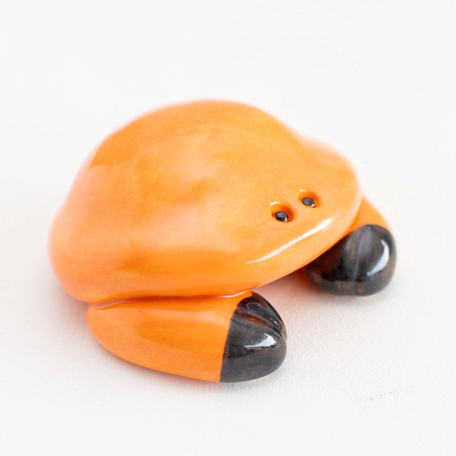 Small ceramic crab sculpture