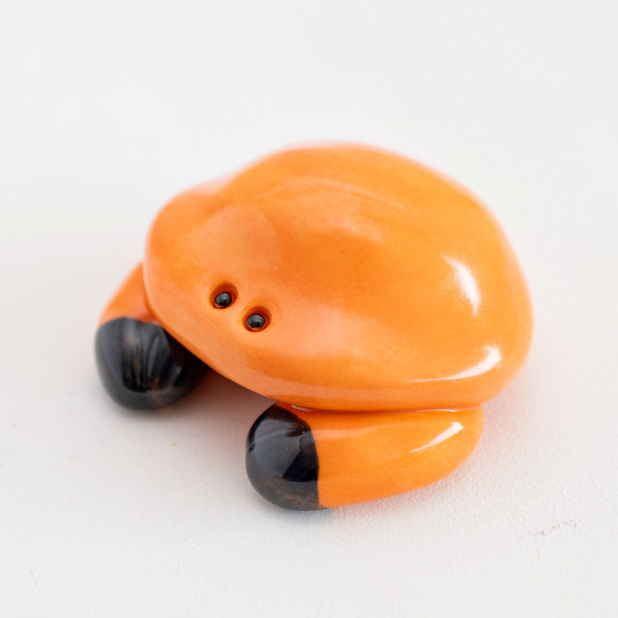 Small ceramic crab sculpture