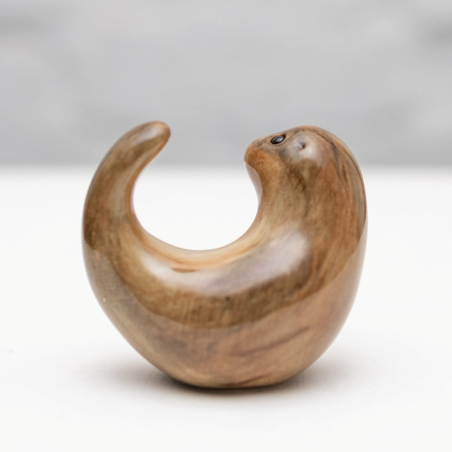 Small Ceramic Curly Otter Sculpture