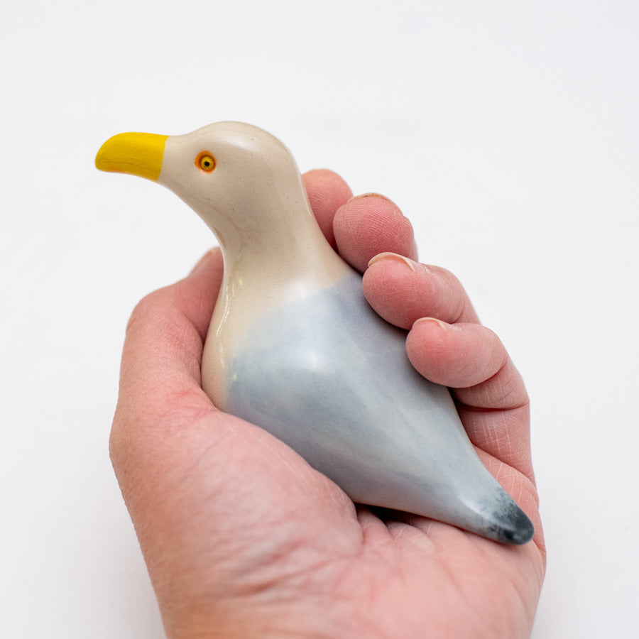 Ceramic Seagull Sculpture