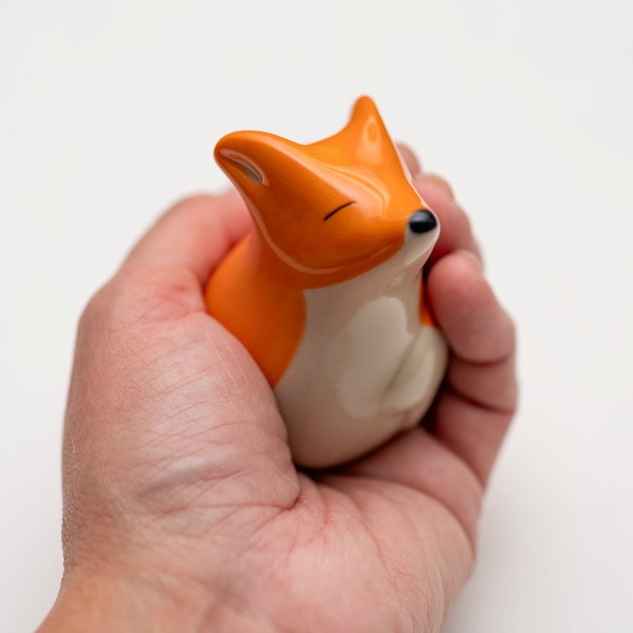 Happy Fox Figurine