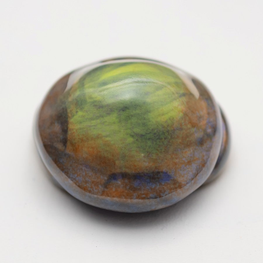 Small ceramic crab multi colour gloss