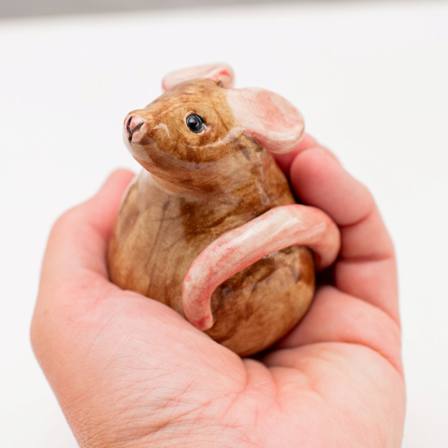 Ceramic Rat Sculpture