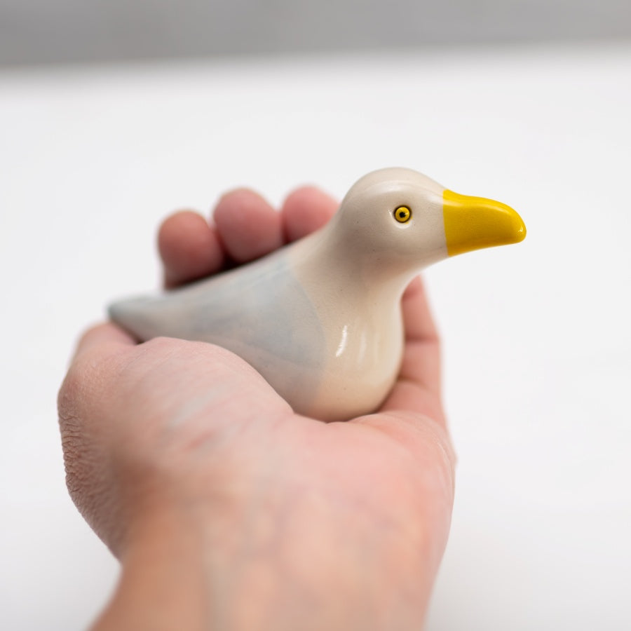 Ceramic Seagull Sculpture