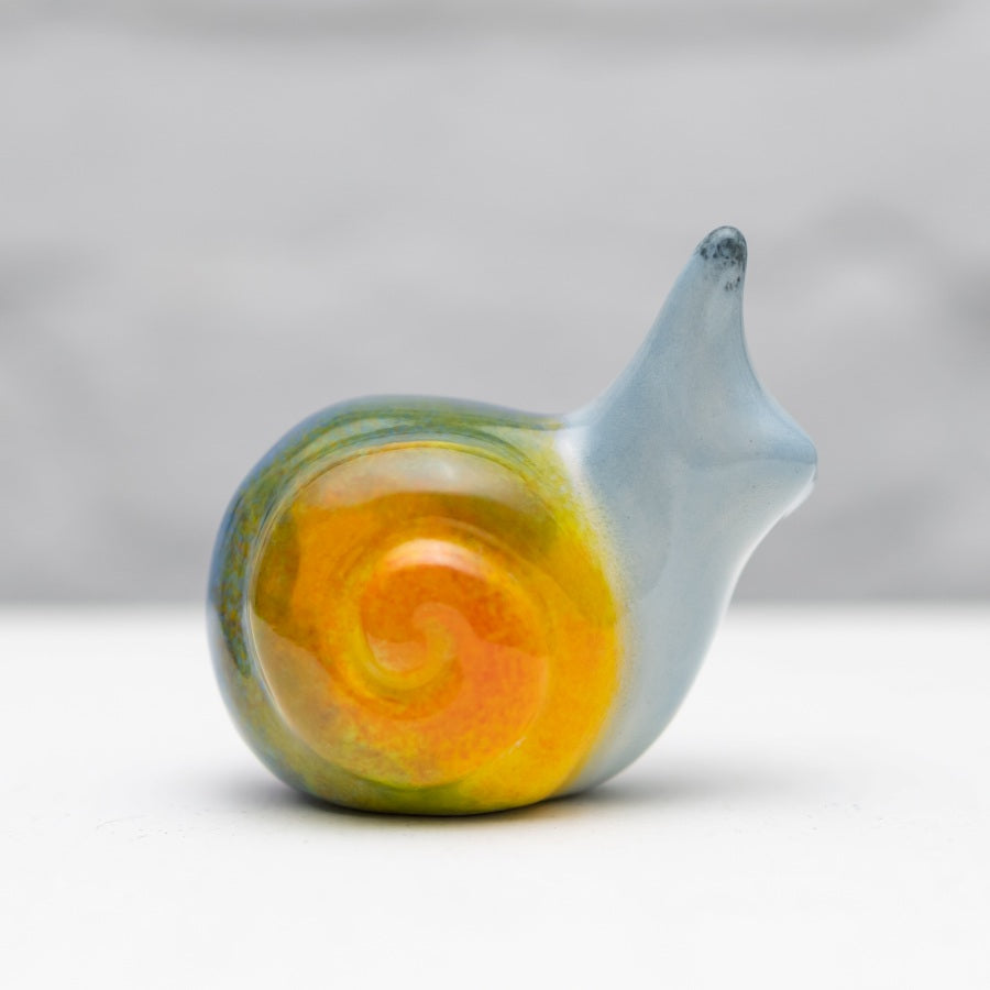 Rainbow Ceramic Snail Sculpture