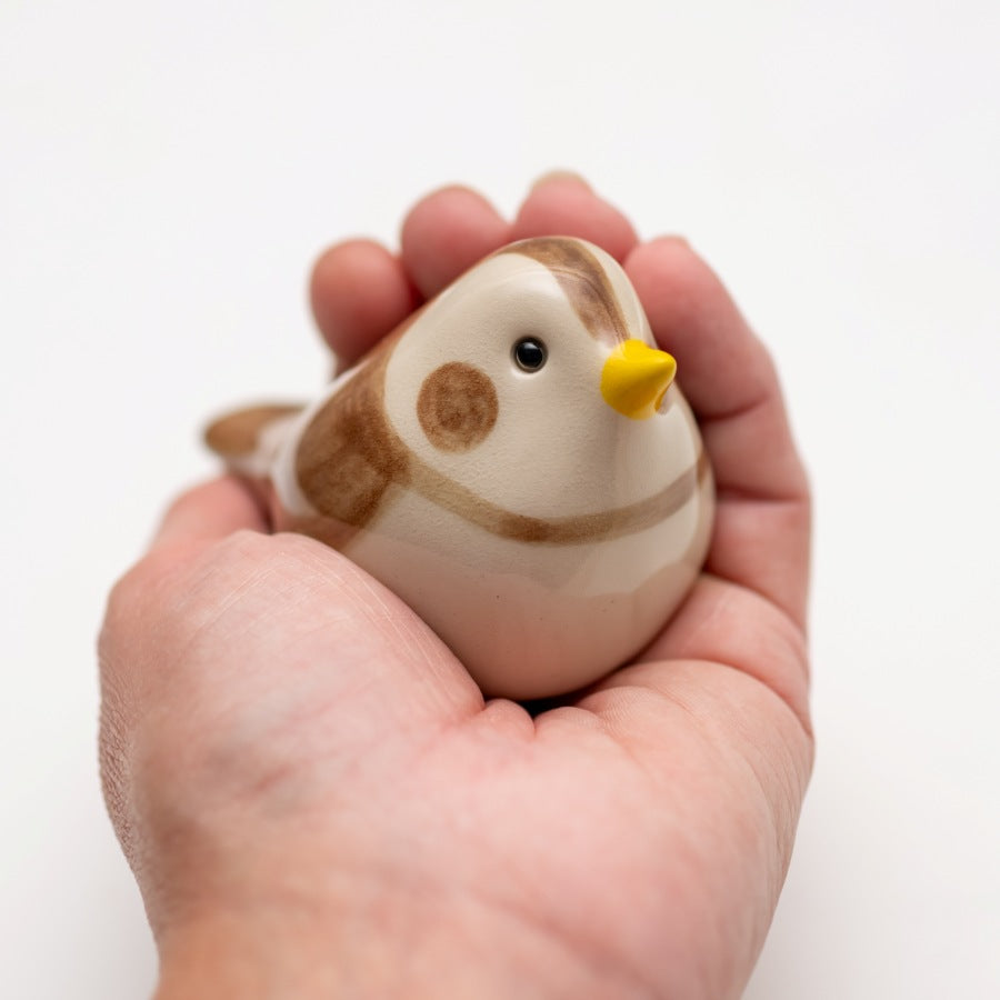 Ceramic Snow Bunting