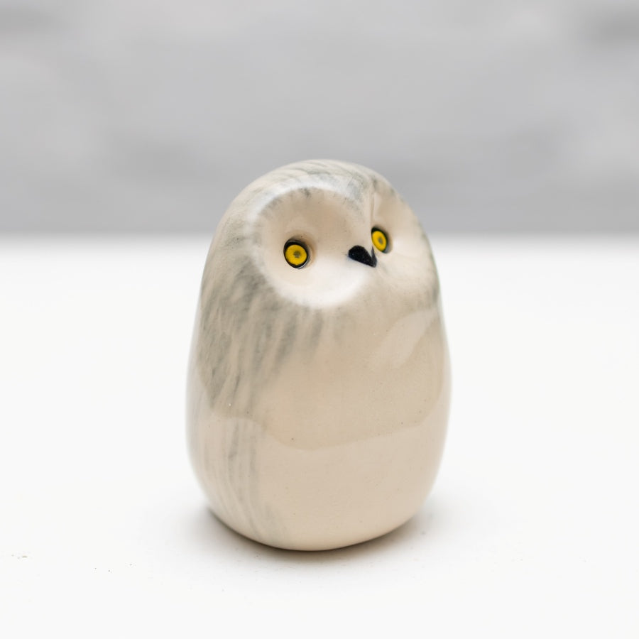 Small Ceramic Snowy Owl