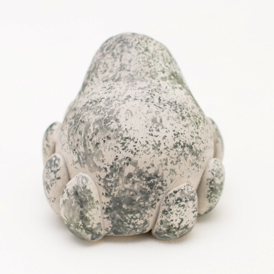 Grey ceramic spider sculpture