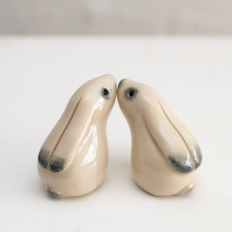 Kissing Ceramic Mountain Hares Gift Set