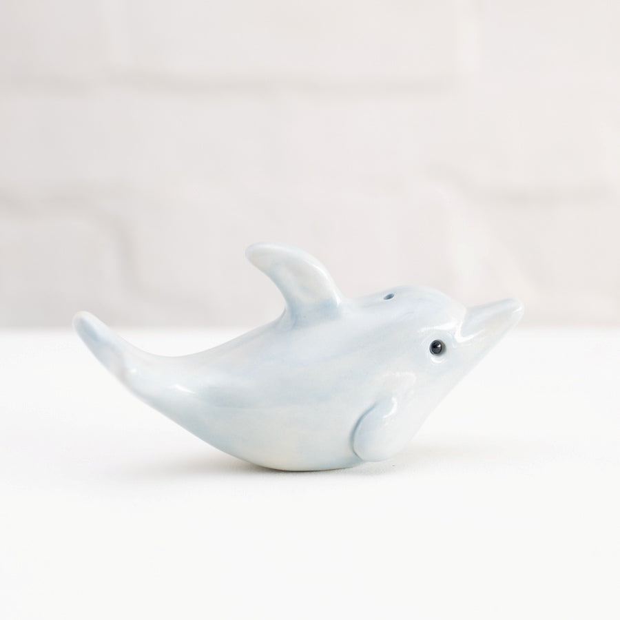 Small ceramic dolphin sculpture