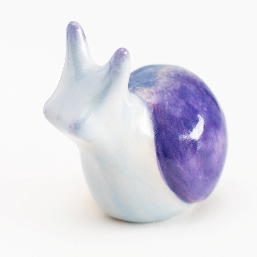 Rainbow Ceramic Snail Sculpture