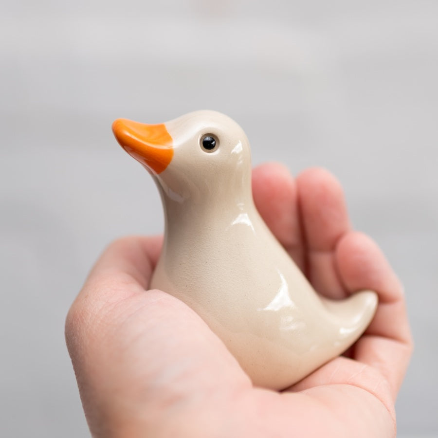 Ceramic Duck Sculpture