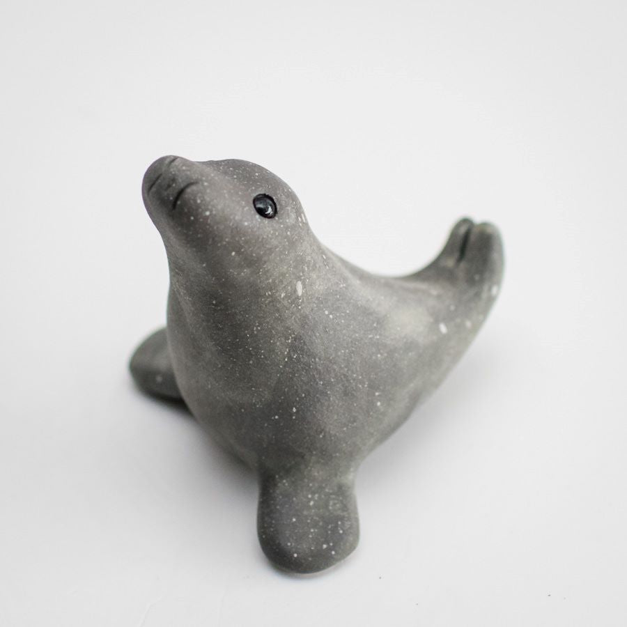 Small Ceramic Grey Seal - sarahbrabbin