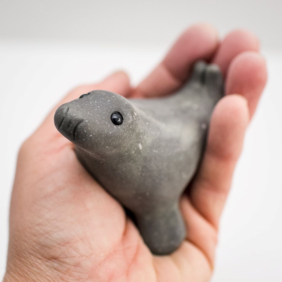 Small Ceramic Grey Seal - sarahbrabbin