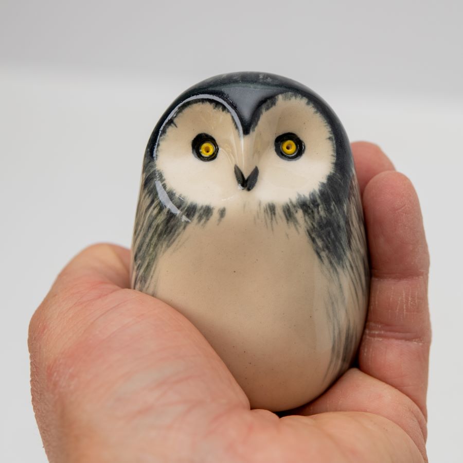 Small Ceramic Snowy Owl - sarahbrabbin